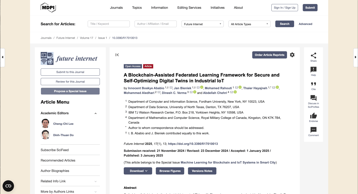 A Blockchain-Assisted Federated Learning Framework for Secure and Self-Optimizing Digital Twins in Industrial IoT