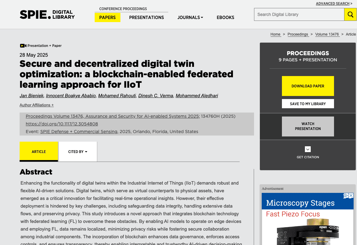 Secure and decentralized digital twin optimization: a blockchain-enabled federated learning approach for IIoT